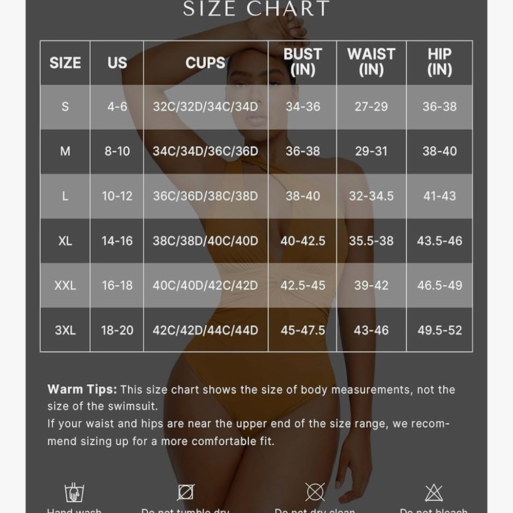 SHAPELLX Chic One-Shoulder Swimsuit Tummy Control Size Large - Picture 5 of 6